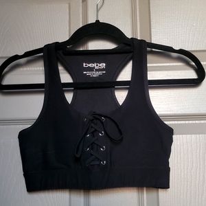 Bebe Sport Tie-front sports bra